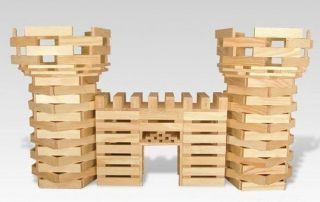 400 Pc Maple Wooden Plank Building Toy: Educational Building Blocks For Kids 3,