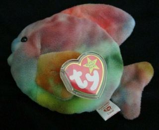 Ty Beanie Baby Coral The Fish Style 4079 Dob 3 - 2 - 95 Mwmt