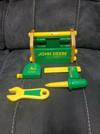 Hard To Find Ertl John Deere Toy Tool Box With Tools And Removable Bolts