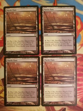 Marsh Flats 4x Magic The Gathering Mtg Card - Zen - $50,
