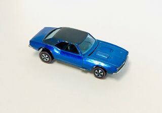 Redline Custom Camaro Blue With Black Roof Hk Hot Wheels