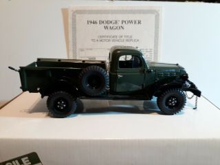Danbury 1946 Dodge Power Wagon w/Box & paperwork 3