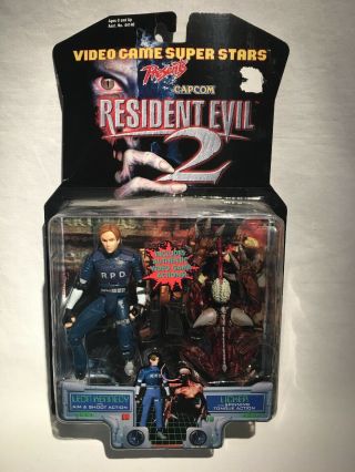 Resident Evil 2 Playstation / Capcom Figure - Leon Kennedy With Licker 1998 Nip