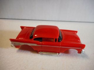 Tyco 440 - X2 Widepan Translucent Red 57 Chevy Body