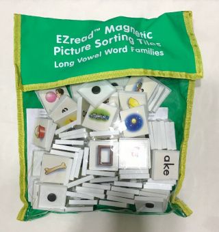 Ezread Magnetic Picture Sorting Tiles - Long Vowel Word Families