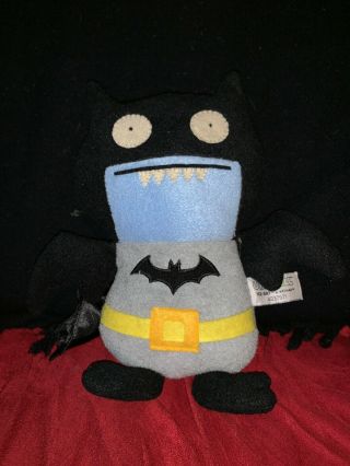 Vguc - 11” Ugly Doll Ice Ice - Bat Batman Black Uglydoll Gund