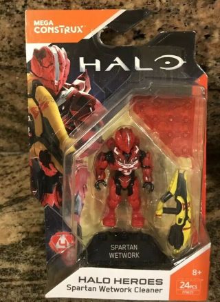 Fall 2017 Spartan Wetwork Cleaner Mega Bloks Halo Heroes Series 4 Hero