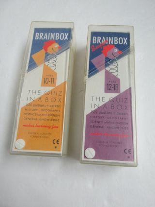 Brainbox & Brainbox The Quiz In A Box Ages 10 - 11 & 12 - 13 Simon & Schuster
