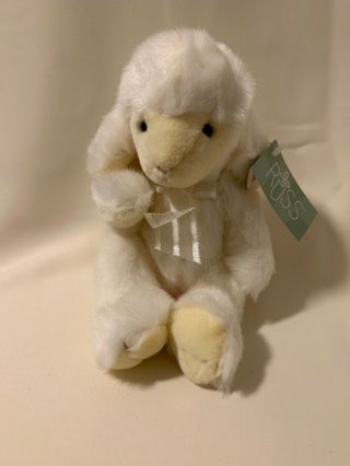 Russ Fluffles Cream White Baby Lamb Sheep Easter Plush Stuffed Animal Soft Toy