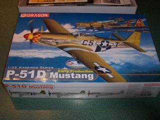 1/32 Dragon P - 51d Mustang Early Production W/ Kit Photo - Etch Wwii P - 51