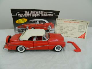 The Danbury Red 1953 Limited Edition Buick Skylark Convertible Diecast Car
