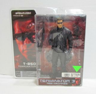 Mcfarlane Terminator 3 Rise Of The Machines T - 850 Terminator Figure 2003 Moc Mip