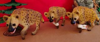 (3) Hyena Wildlife Figure Safari Ltd Toys Collectors Animal Figures Kids Adults