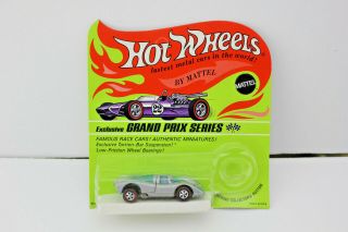 Redline Hotwheels Blister Pack Grey Enamel Hk Porsche Shell Gas Station Nos