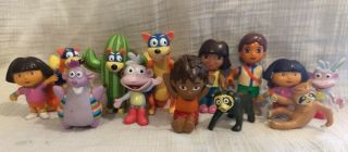 Dora The Explorer And Go Diego Go Figures For House,  Playsets,  Animals,  Swiper,