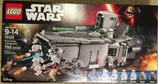 Lego Star Wars The Force Awakens First Order Transporter Set 75103