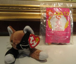 Ty 1996 Beanie Baby Chip The Cat,  12 1999 Mcdonald 