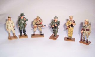 6 X Del Prado Die Cast Metal Soldiers Figures Military China Japan Korea Vietnam