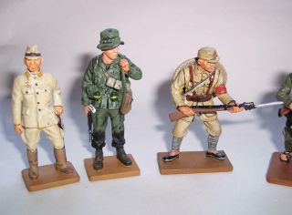 6 x DEL PRADO Die Cast Metal SOLDIERS FIGURES Military China Japan Korea Vietnam 3