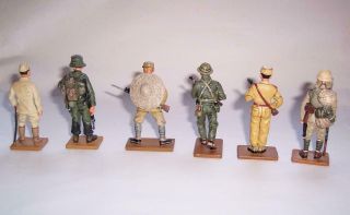 6 x DEL PRADO Die Cast Metal SOLDIERS FIGURES Military China Japan Korea Vietnam 5