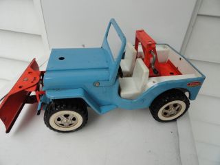 Vintage Tonka Aa Jeep Wrecker Tow Truck With Plow - Origional Owner