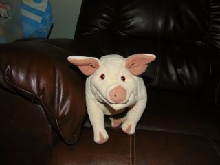 Folkmanis Pig Hand Puppet Large Full Body Plush Toy Barnyard Farm Animal 12 "