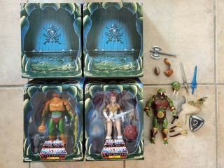 Masters Of The Universe Filmation Teela And Man - At - Arms,  Motuc Classics Fangor