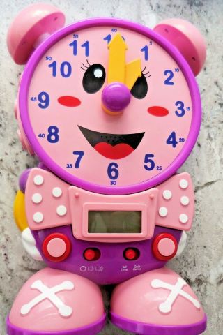 The Learning Journey Telly The Teaching Time Clock,  Pink