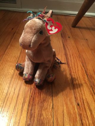 Ty Beanie Baby - The Horse Chinese Zodiac - 7 Inches Mwmts Stuffed Animal Toy