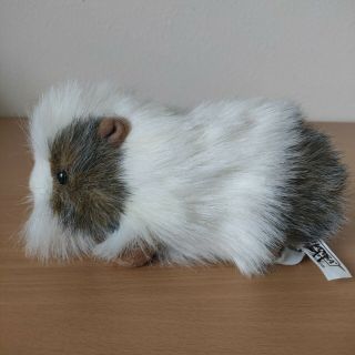 Hansa Guinea Pig Plush Soft Gray/white Hand Crafted Real Looking 2012 Euc