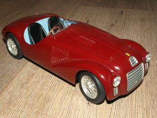 Hot Wheels Elite 1947 Ferrari 125 S Diecast Model Car 1:18 Dark Red