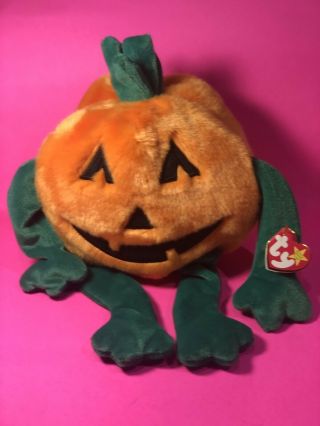 Ty Beanie Buddy Pumkin - The Halloween Pumpkin