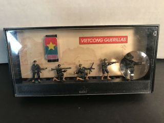 1990 Pocket Force Monogram Die Cast Vietcong Guerillas & Us 7th Marines Vietnam