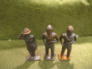 Manoil? Barclay ' s Lead Soldiers Military Gun Metal Figures WWI WWII 2