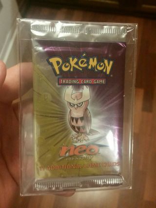 Pokemon Neo Destiny Unlimited Booster Pack Noctowl Artwork Shining Holo?