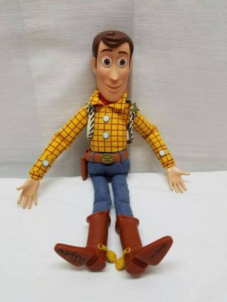 Disney Store Pixar Toy Story Woody Talking Pull String Action Figure Cowboy Doll