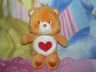 13 " Plush Orange Brown Tenderheart Red Heart Care Bear Baby Boy Girl 1980s Toy