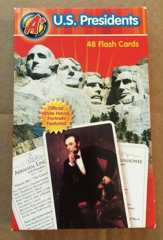 48 Flash Cards,  U.  S.  Presidents - Washington To Obama