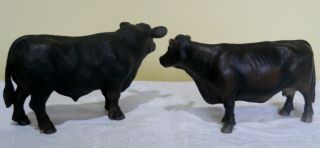 Schleich Farm Animals Black Angus Bull and Cow 2