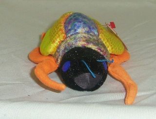 Twitterbug retired 2002 7in TY Beanie Babie Cicada insect 3 up MWMT 4580 2