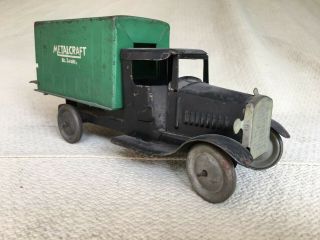 Vintage 1930s Metalcraft Box Truck Moving Van.