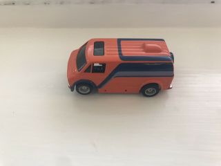VINTAGE Tyco Orange Dodge Van Slot Car 5