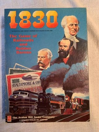 1830 Board Game By Avalon Hill - First Edition