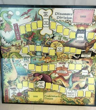 Three Intermediate Math Board Games Baseball Dinosaur Prehistoric 4