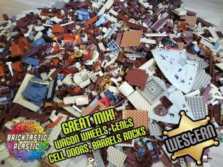 LEGO (x1700pcs) 2KG Wild West Cowboy & Indian MOC Part Packs - Bulk Creativity 2
