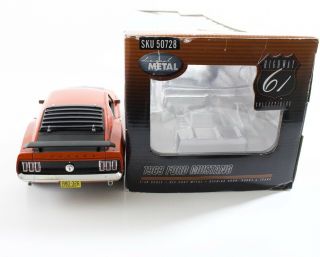 1969 Ford Mustang Boss 302 Orange Highway 61 1:18 Diecast 50728 w/ Box 5