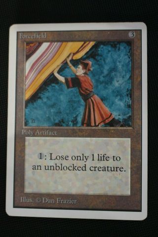 Magic The Gathering Unlimited Forcefield Single Card