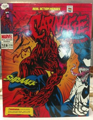 Rah Carnage 12 " Real Action Hero Medicom Marvel Figure Spiderman 6th Scale Comic