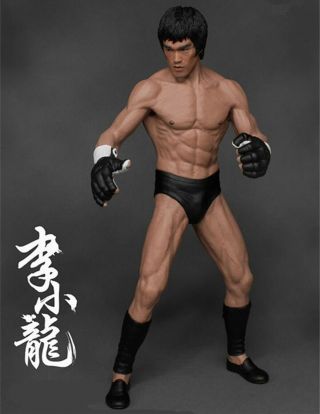 7.  5 " Bruce Lee Action Figure Kung Fu Model Pvc Statue Collector Decor Toys Gift