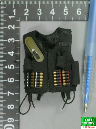 1:12 Scale Damtoys Pes002 Sas Crw Breacher - Black Assaulter Vest